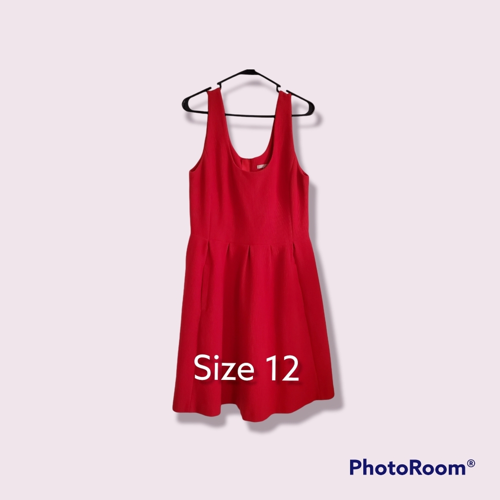 Banana Republic Red Corduroy Dress Size 12
